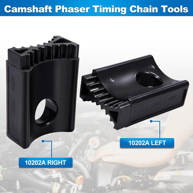 Toolwiz 3.6 Pentastar Timing Tool Kit for 2011 to 2019 Chrysler Dodge Jeep Grand Cherokee Wrangler 3.6L Engine Camshaft Phaser Timing Chain Tools 10200A+10202+10369A 6 PCS Camshaft Locking Set - Image 4